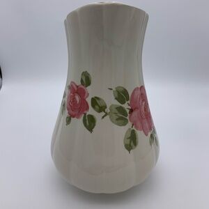 Vtg Gibson China Porcelain Hand Painted Rose Pitcher Large 10” tall no chips